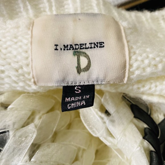 I.Madeline Small Sweater Contrast Color Slouchy - Picture 5 of 6